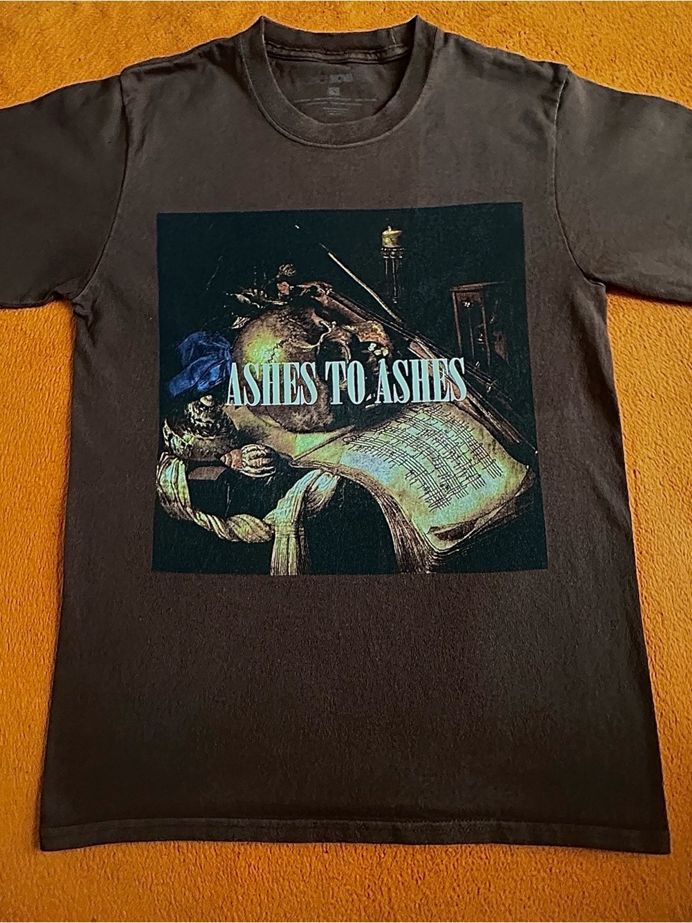 Fashion Nova Brown 'Ashes to Ashes' Graphic Tee